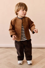 Veste en Coton Uni et Neutre avec Coupe Structurée, Chaleur pour les Jeux en Extérieur des Enfants de 6 Mois à 10 Ans