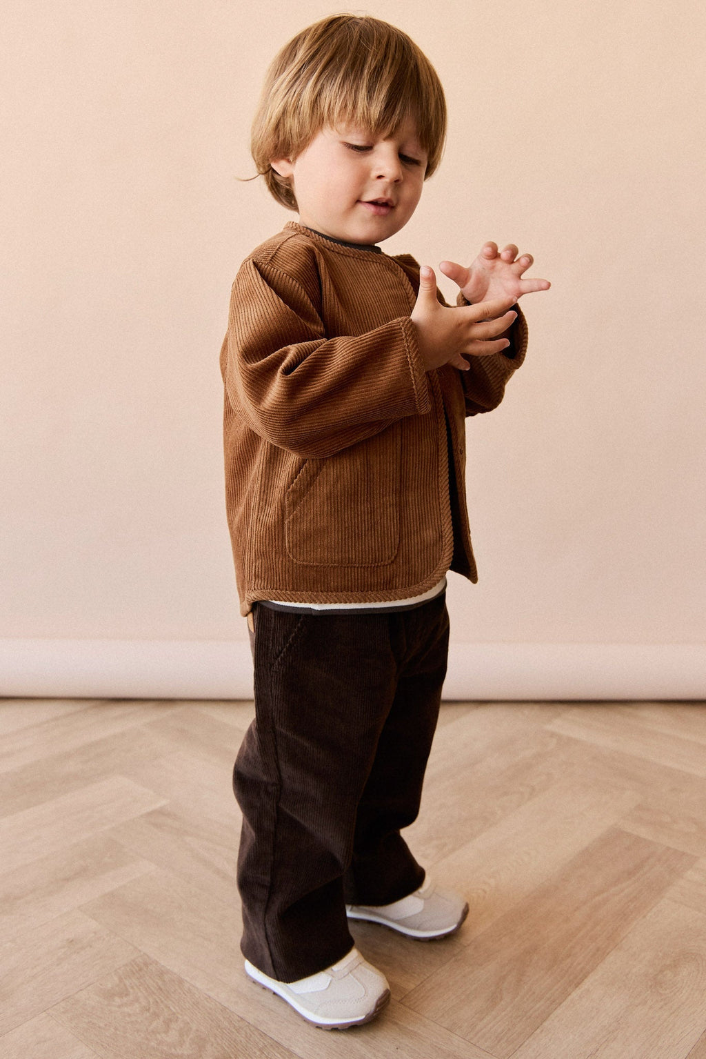 Veste en Coton Uni et Neutre avec Coupe Structurée, Chaleur pour les Jeux en Extérieur des Enfants de 6 Mois à 10 Ans