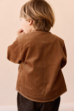 Veste en Coton Uni et Neutre avec Coupe Structurée, Chaleur pour les Jeux en Extérieur des Enfants de 6 Mois à 10 Ans