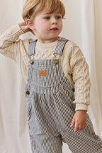 Pull en coton classique, de couleur unie neutre, à col rond et maille torsadée, avec poignets côtelés, pour enfants de 6 mois à 8 ans