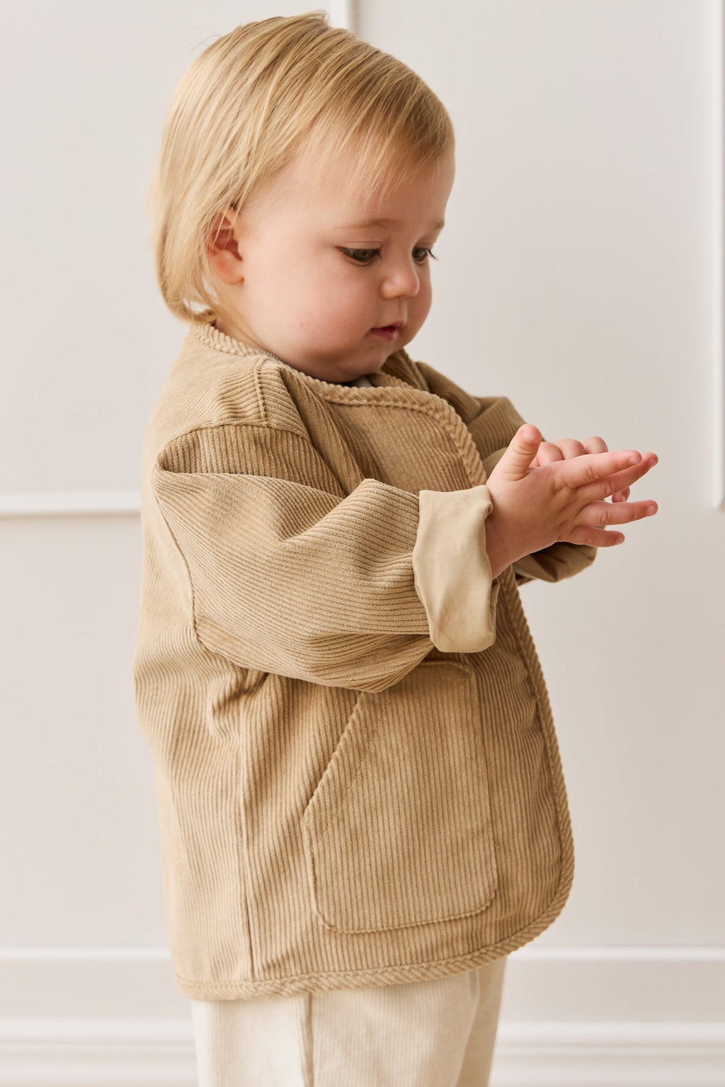 Veste en coton chaud de coupe structurée Hay Solid pour enfants de 6 mois à 8 ans – Chaleur pour les jeux en extérieur