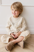 Sweat-shirt en coton biologique imprimé lapin et jardin, doux comme l'avoine, avec boutons-pression aux épaules, pour enfants de 6 mois à 8 ans