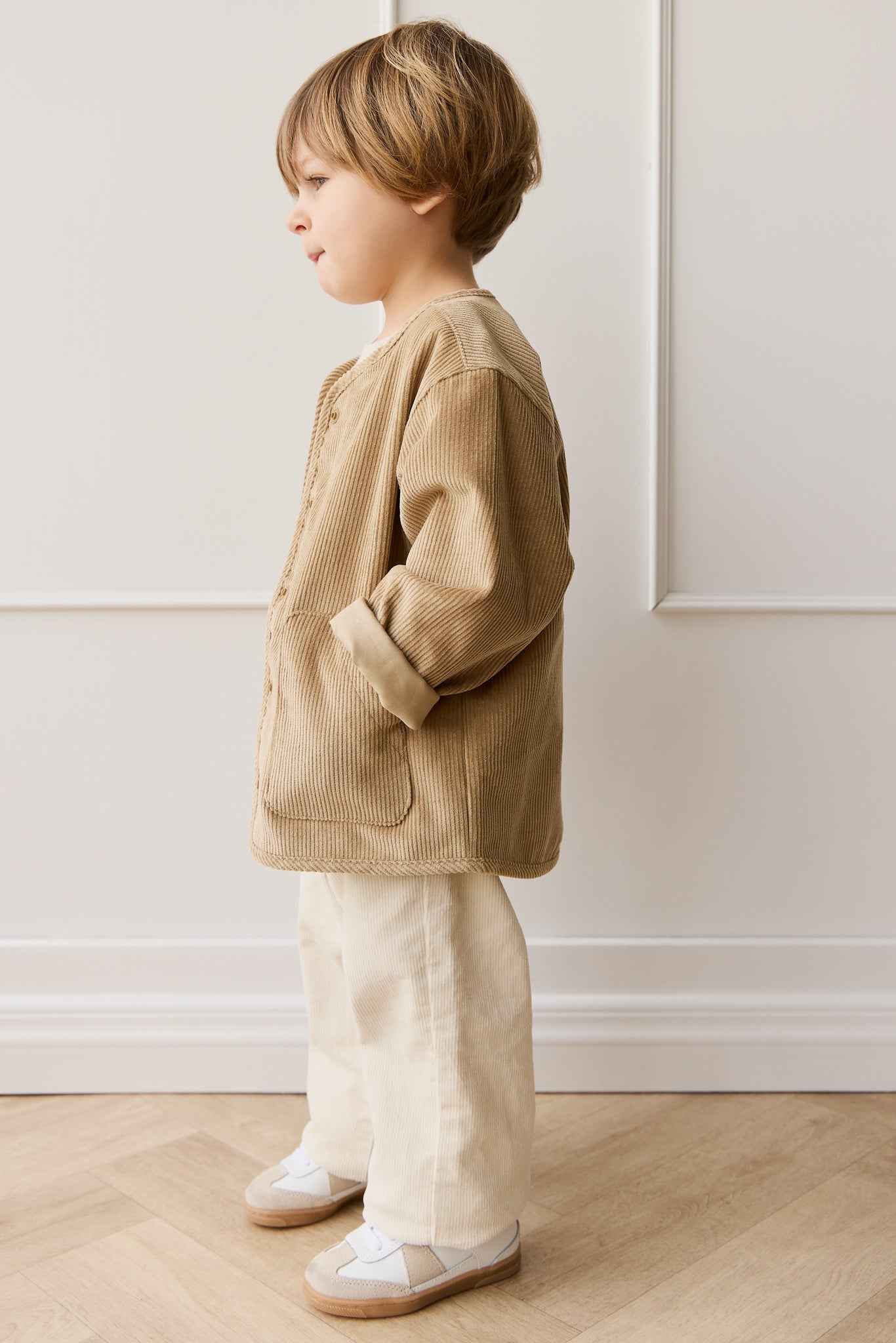 Veste en coton chaud de coupe structurée Hay Solid pour enfants de 6 mois à 8 ans – Chaleur pour les jeux en extérieur