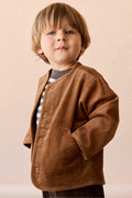 Veste en Coton Uni et Neutre avec Coupe Structurée, Chaleur pour les Jeux en Extérieur des Enfants de 6 Mois à 10 Ans