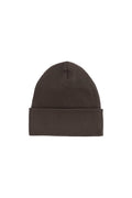 Bonnet uni en coton modal biologique doux, couleur café foncé, léger et extensible pour bébés de 0 à 12 mois