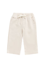 Pantalon décontracté en coton uni avec taille élastique et accessoires sans nickel pour enfants de 6 mois à 8 ans