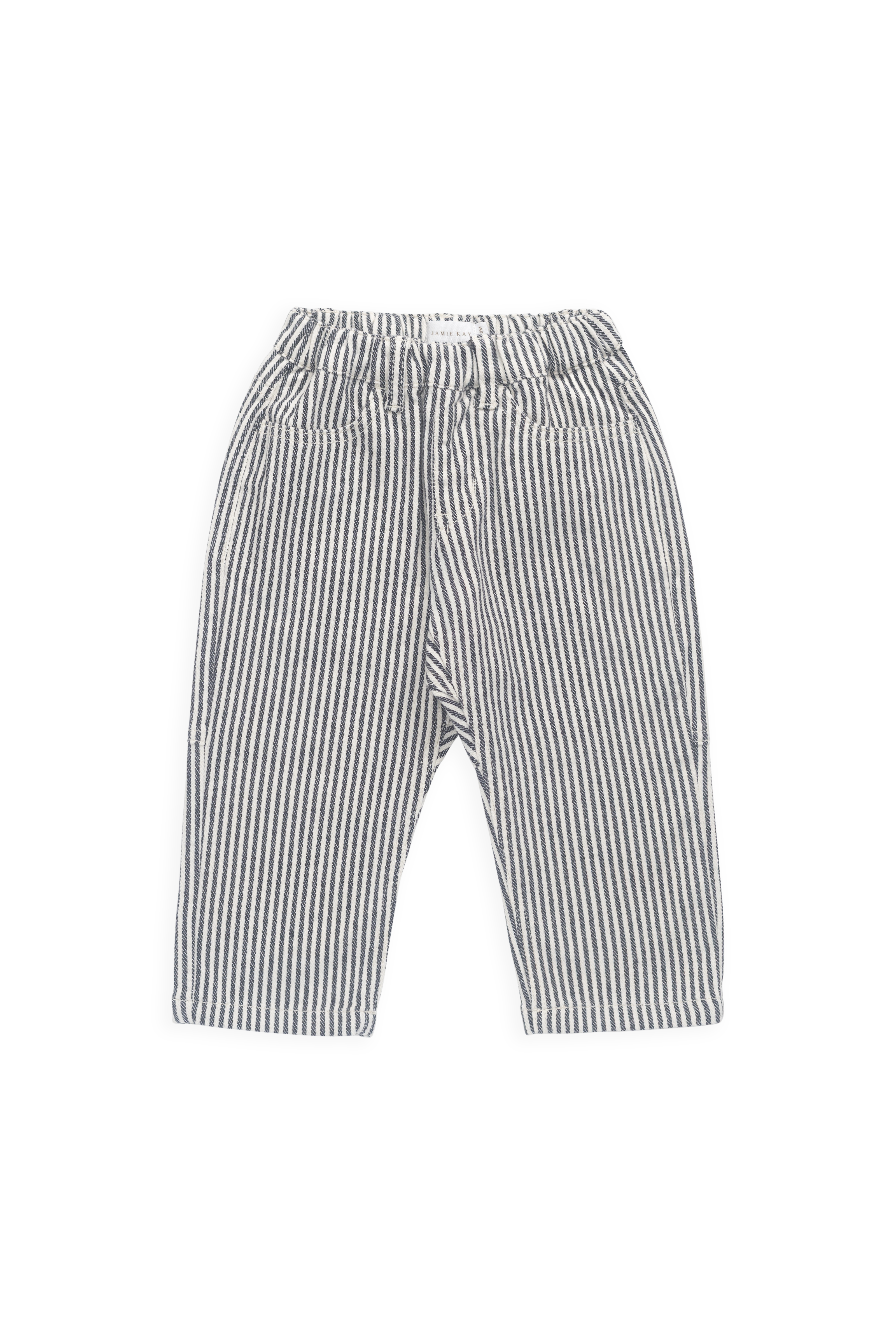 Pantalon en coton rayé « Nautical Eclipse » et « Cloud Sailor » avec taille élastiquée pour enfants de 6 mois à 8 ans