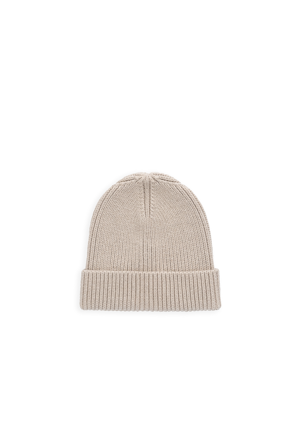 Bonnet tricoté uni en coton doux et respirant avec revers pour bébés et tout-petits