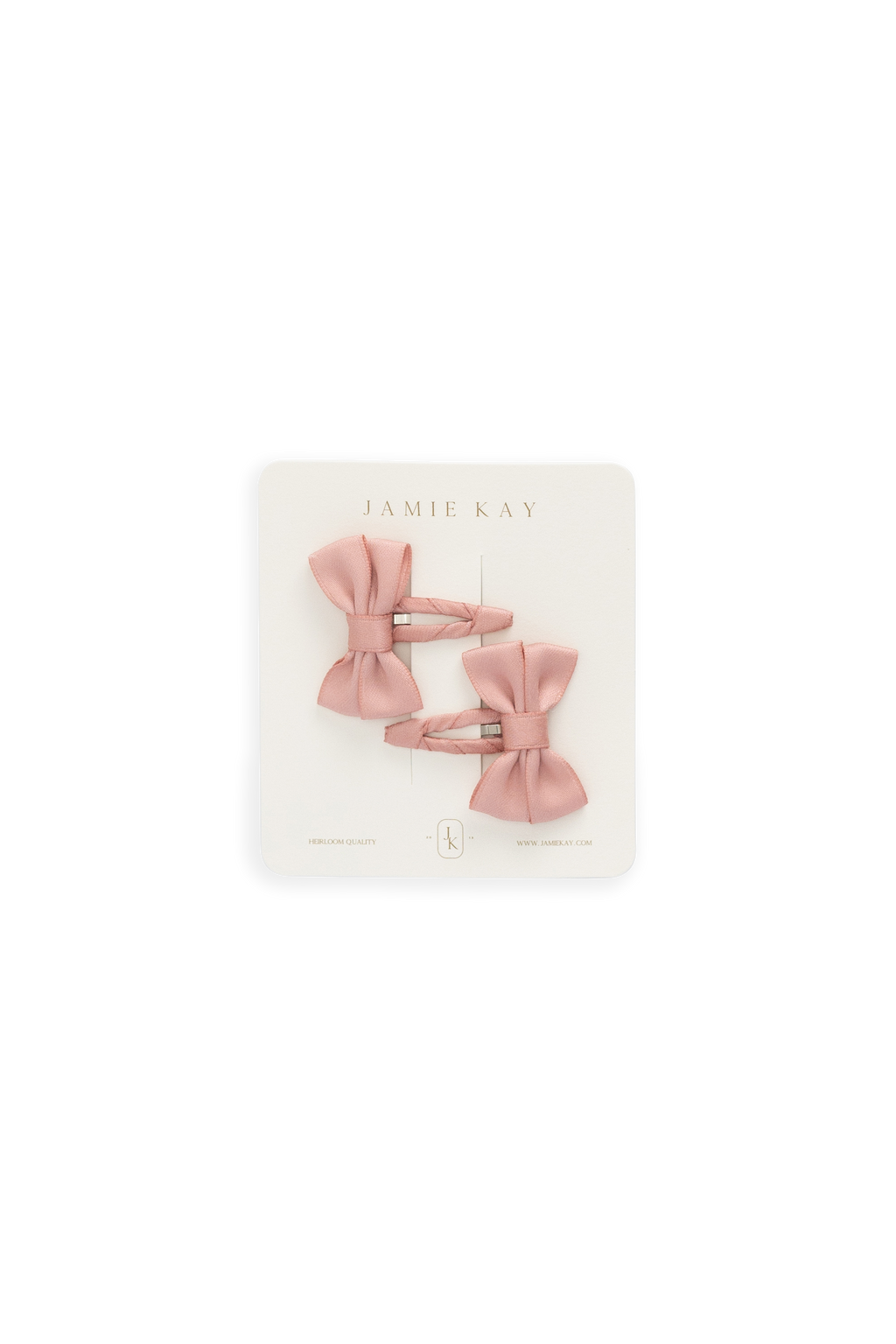 Lot de deux barrettes en polyester massif Delicate Trinket avec nœud pour filles de 3 ans et plus