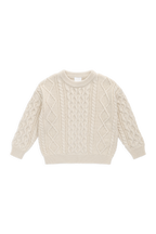 Pull en coton classique, de couleur unie neutre, à col rond et maille torsadée, avec poignets côtelés, pour enfants de 6 mois à 8 ans