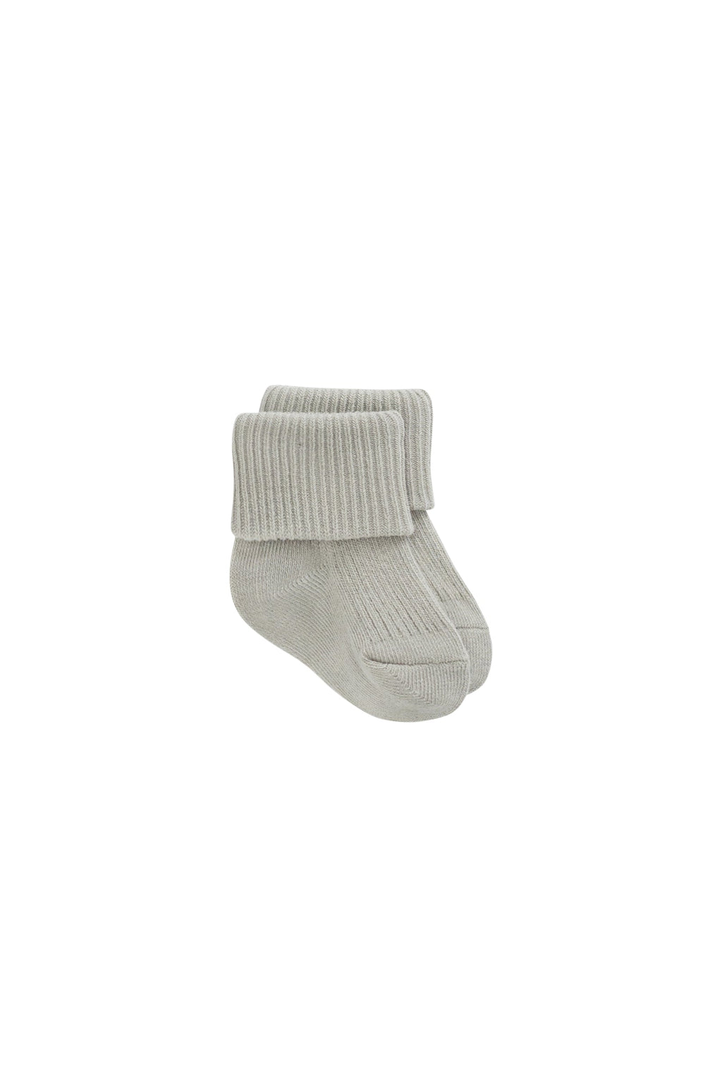 Chaussettes Côtelées Classiques Bleu Uni en Coton avec Mélange Extensible Respirant pour Enfants de 0 mois à 10 ans