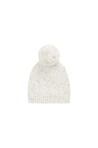 Bonnet en coton tricoté avec revers, flocons d'avoine et paille, respirant et chaud pour bébés et tout-petits