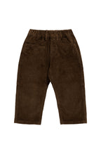 Pantalon Classique en Coton Uni Espresso avec Taille Élastique Confort Extensible pour Enfants 6M–8A